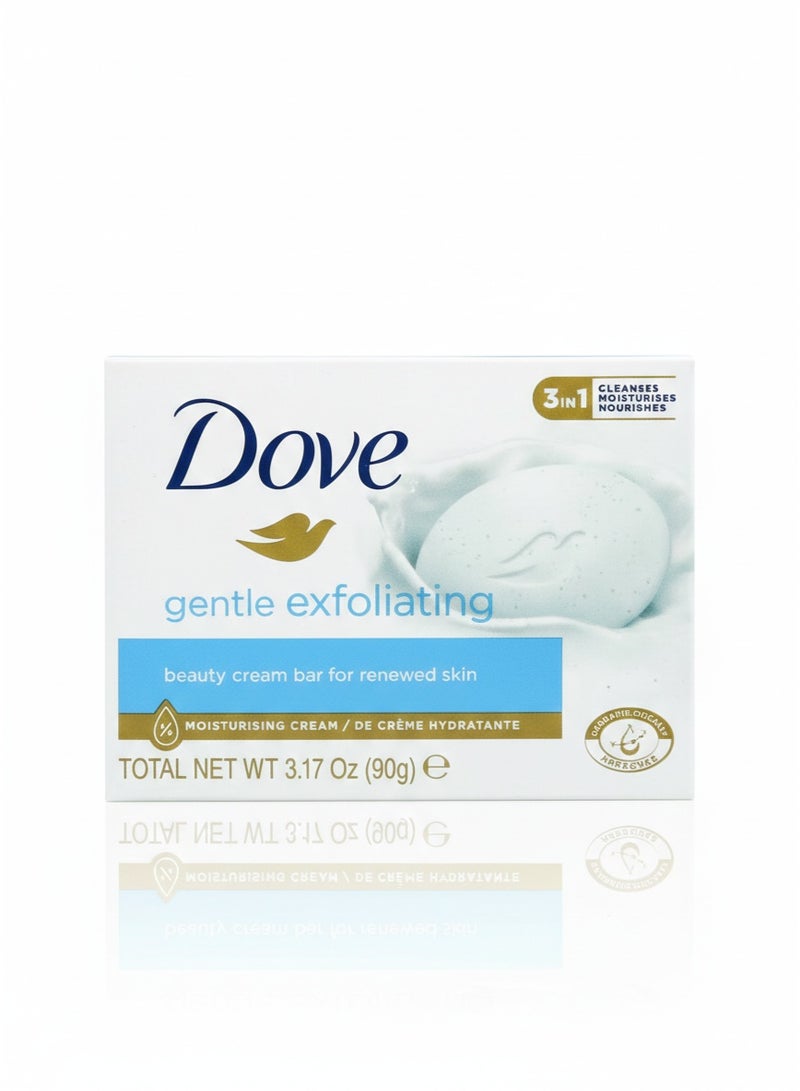 قالب صابون دوف للتقشير اللطيف (90 جرام) - لبشرة ناعمة ومتجددة